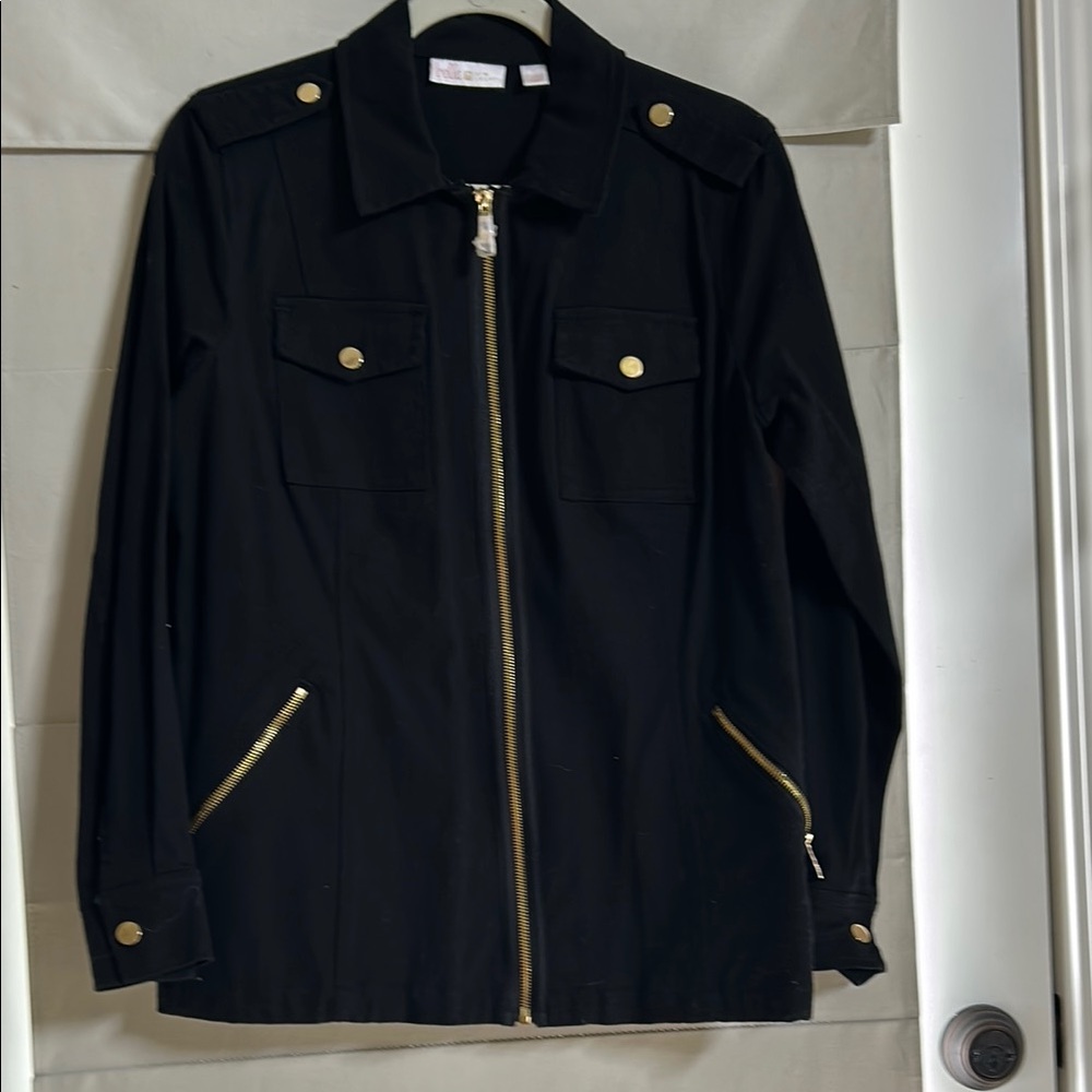 Black Jacket with Gold Accents by Belle